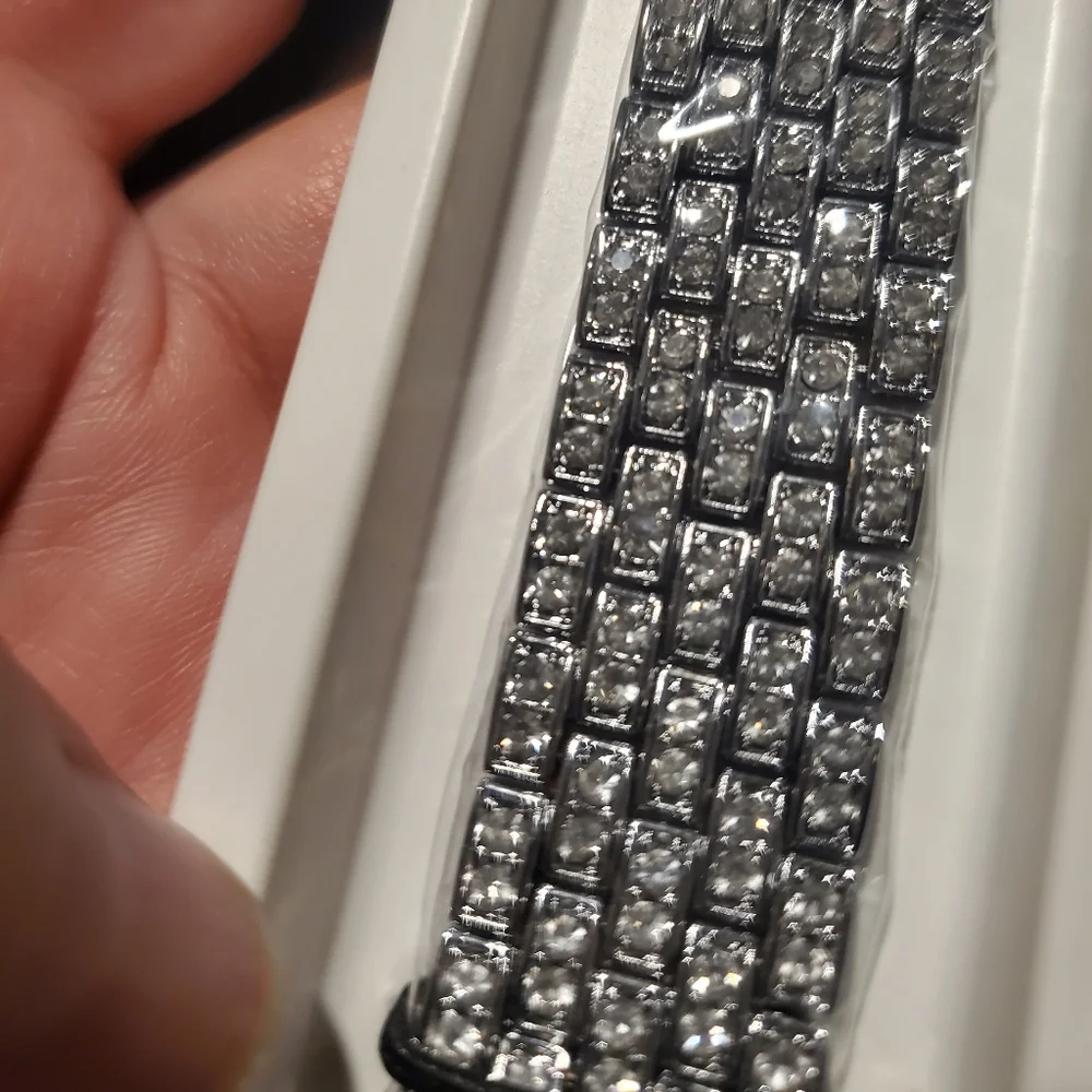 Rhinestone Smart Watch Bracelet Band